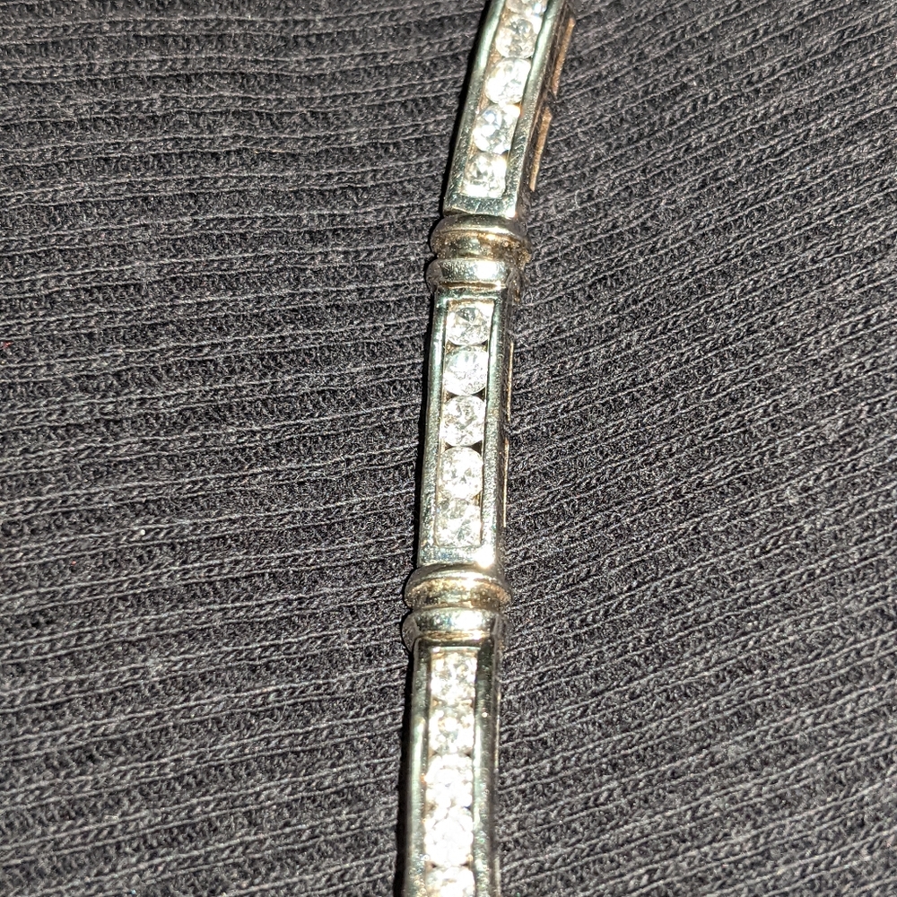 JTV Bella Luce cz double clasp bracelet 9.25